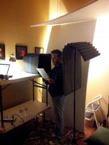 My first attempt at building a "recording space" back in 2013.