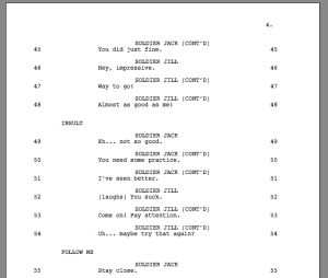 Final Draft can add unique numbers to each line of dialogue.